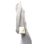 X SEGA Calfskin GUCCY Stars Mini Dome Shoulder Bag Mystic White Gold