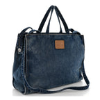 Denim Medium Shopping Bag Blue