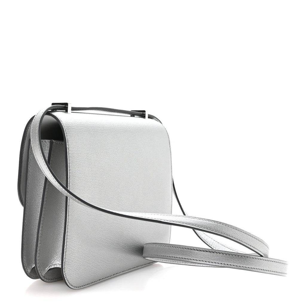 Metallic Chevre Chamkilight Constance 18 Argent