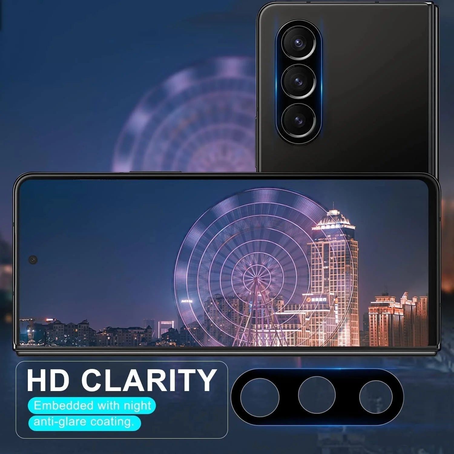 Entronix Clear Camera Lens Protector Compatible with Galaxy S25 - 2-Piece Combo