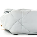 Lambskin Quilted Medium Chanel 19 Flap Light Blue