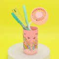 Unicorn Printed Portable Pen Holder Table Fan USB CHARGE