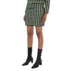 Burberry Minirock mit elastischem Bund und Hahnentrittmuster