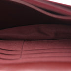 Shiny Caviar Quilted Strass Wallet On Chain WOC Bordeaux