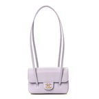 Shiny Caviar Mini Preppy Coco Shoulder Bag Purple