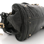 Calfskin Medium Paddington Capsule Satchel Bleu Nuit