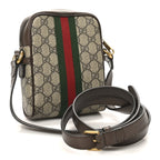 GG Supreme Monogram Web Mini Ophidia Messenger Brown