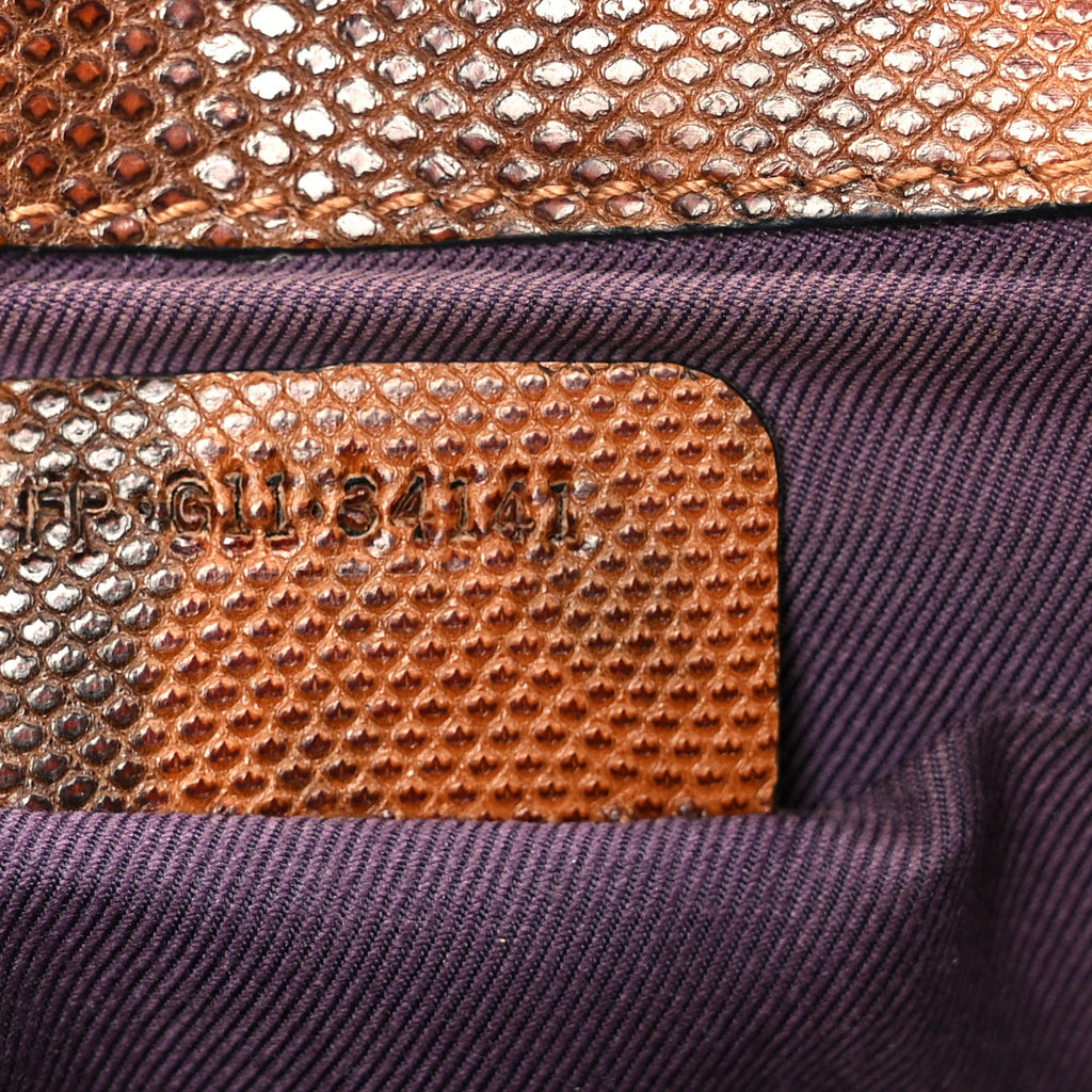 Karung Serpenti Forever Medium Shoulder Bag Brown