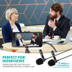 Movo Lav w/ Secondary Mic & Headphone Monitoring