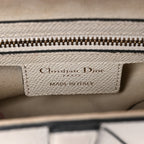 Grained Calfskin Saddle Bag White