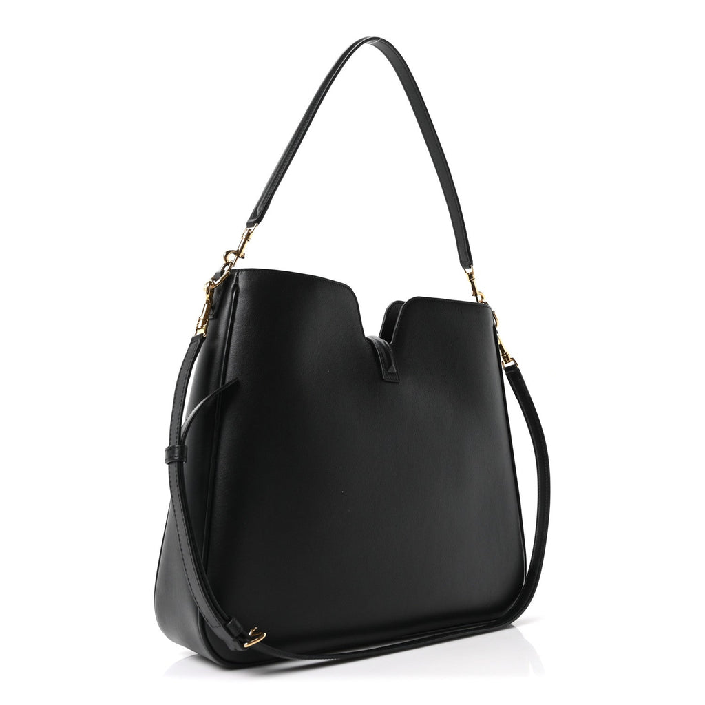 Smooth Calfskin Medium Camille 16 Soft Bag Black
