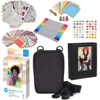 HP Sprocket 2.3 x 3.4” Zink Photo Paper Kit - 50 Pack Zink Paper, Case, Album, Markers & Stickers