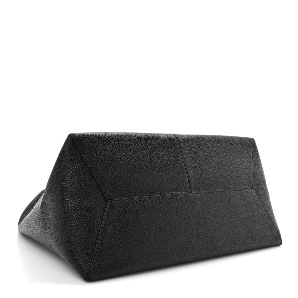 Grained Calfskin Medium The Sack Bag Black