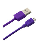 Reiko Micro 1 Amp 3-In-1 Car Charger Wall Adapter With Usb Cable In Purple