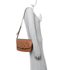 Calfskin Trapezio Crossbody Brown