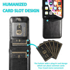 Entronix Case Compatible with iPhone 16 Pro - [6 Slot Card Holder] Slim Leather Wallet