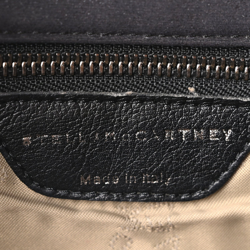 Shaggy Deer Quilted Falabella Shoulder Bag Black