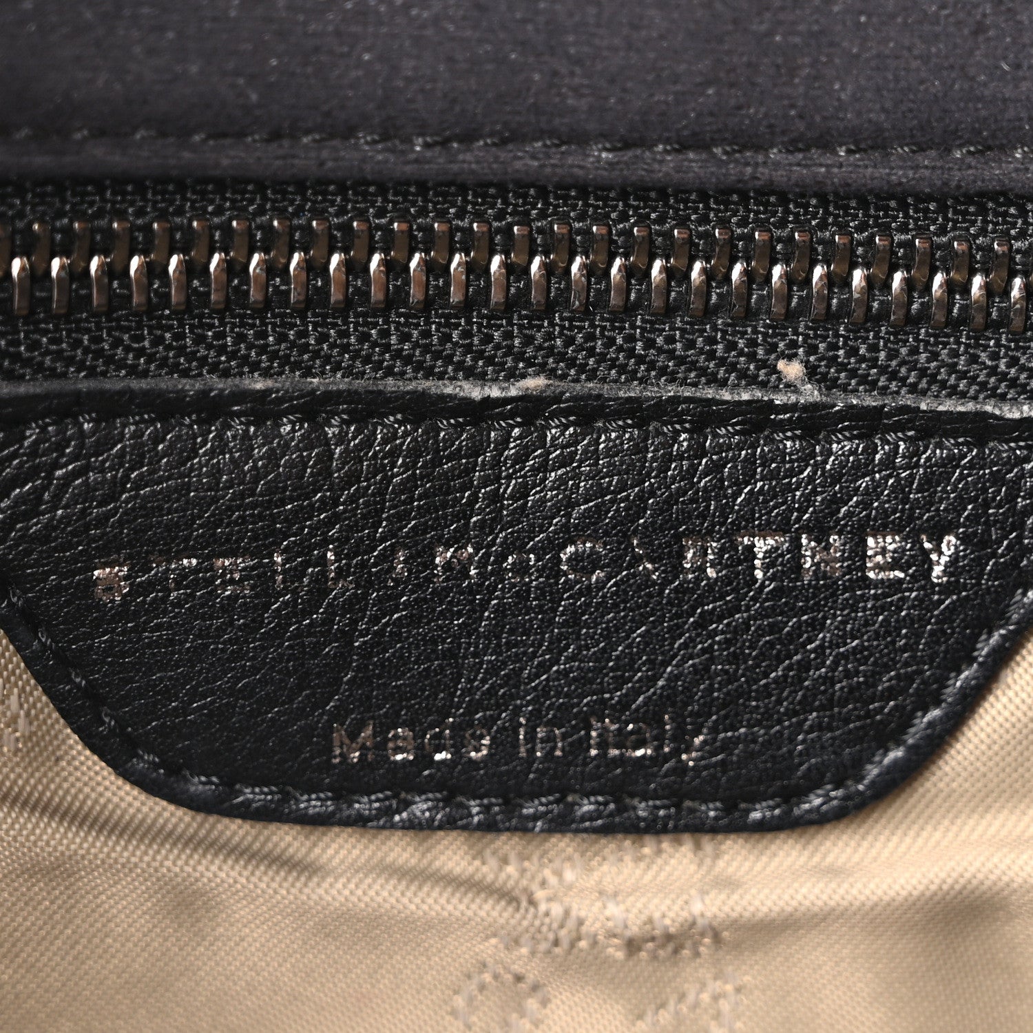 Shaggy Deer Quilted Falabella Shoulder Bag Black