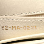 Grained Calfskin Cannage Small Caro Bag White