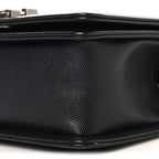 Caviar Quilted Small Boy Flap Black