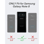 Entronix Bundle Compatible with Galaxy Note 8 - Heavy Duty Case & 1 Clear Screen Protector