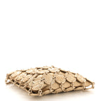 Metallic Calfskin Medallion Shoulder Bag Gold