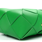 Lambskin Maxi Intrecciato Mini Cassette Camera Bag Parakeet