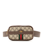 GG Supreme Monogram Ophidia Belted iPhone Case 85 34 Dark Brown