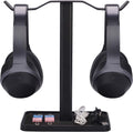 Dual Headphones Stand for Desk, Aluminum Alloy & Metal Gaming Headsets Holder Hanger