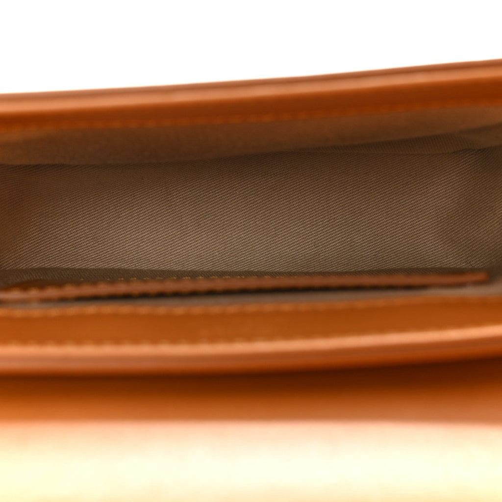 Calfskin Mini C Double Carry Autumnal Brown