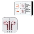 3.5Mm Circular Earbuds With Mic And Volume Control In Rose Gold (12Pcs)