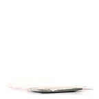 Plastic Bag with Cloudy Lambskin Solo Zip Pouch Clutch Celadon