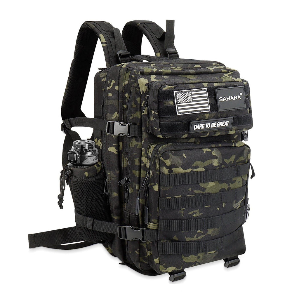 SAHARA - Raider Series Travel Bag & Laptop Backpack for Laptops up to 17.3-inch - Black Camo