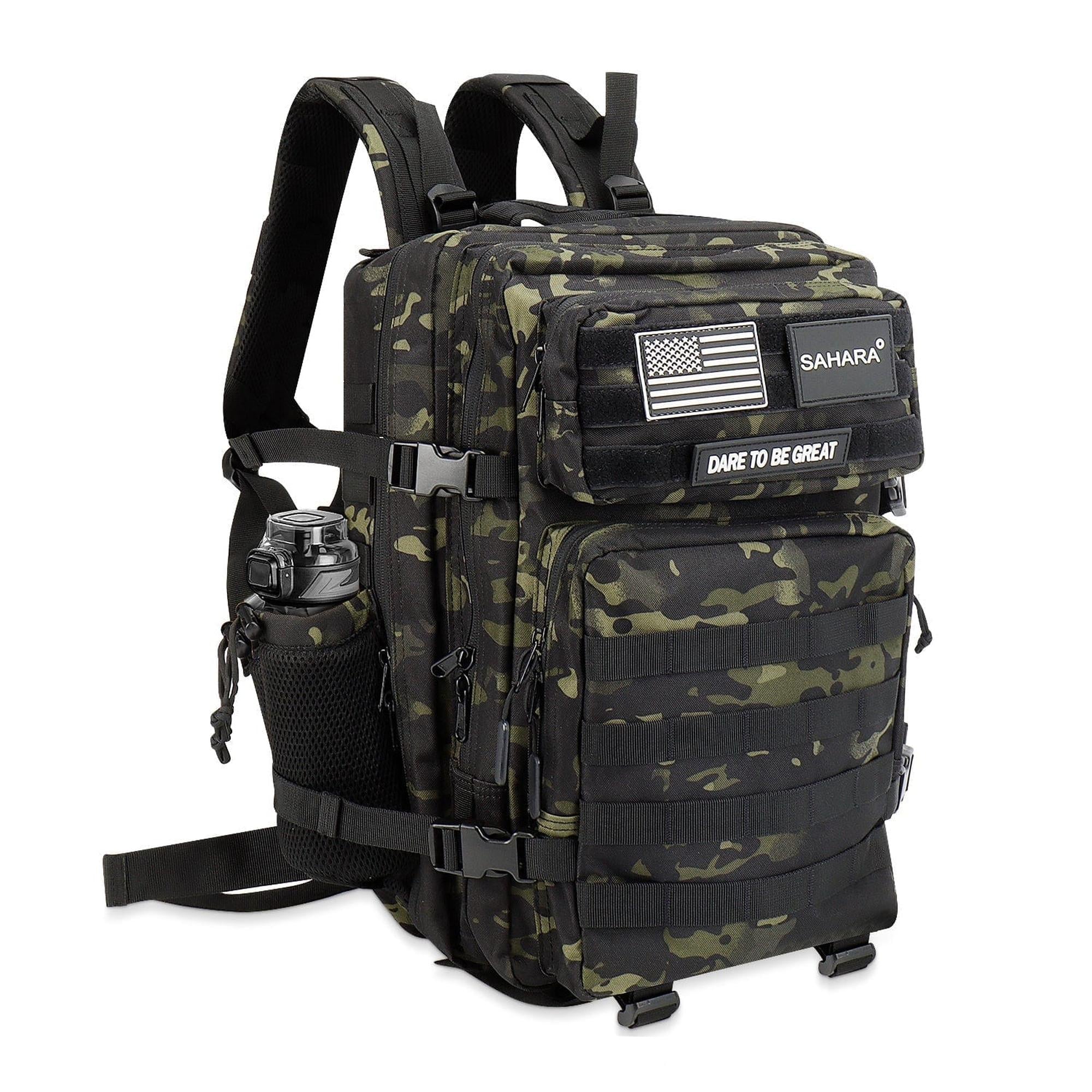 SAHARA - Raider Series Travel Bag & Laptop Backpack for Laptops up to 17.3-inch - Black Camo
