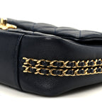Caviar Quilted Small CC You Flap Navy