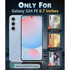 Entronix Clear Screen Protector Compatible with Galaxy S24 FE - 3-Piece Combo