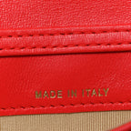 Lambskin Quilted Pearl Crush Waist Bag Red
