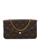 Monogram Pochette Felicie Chain Wallet Fuchsia