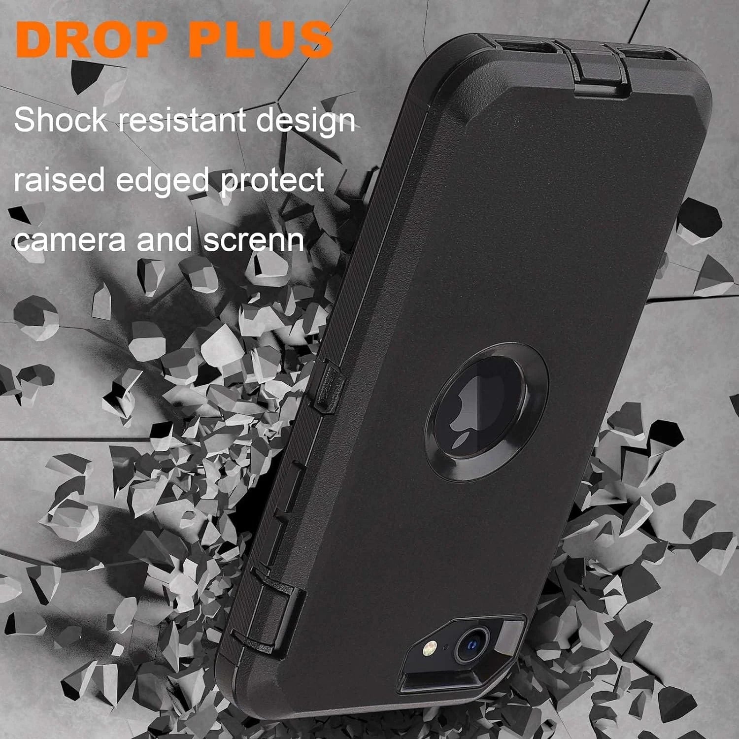 Entronix Case Compatible with iPhone 8/7/SE - Triple-Layer Heavy Duty Protection