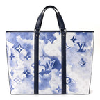 Monogram Watercolor New Tote GM Blue