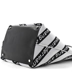 Knit Jacquard Diagonal Logo Roxy Tote White Black