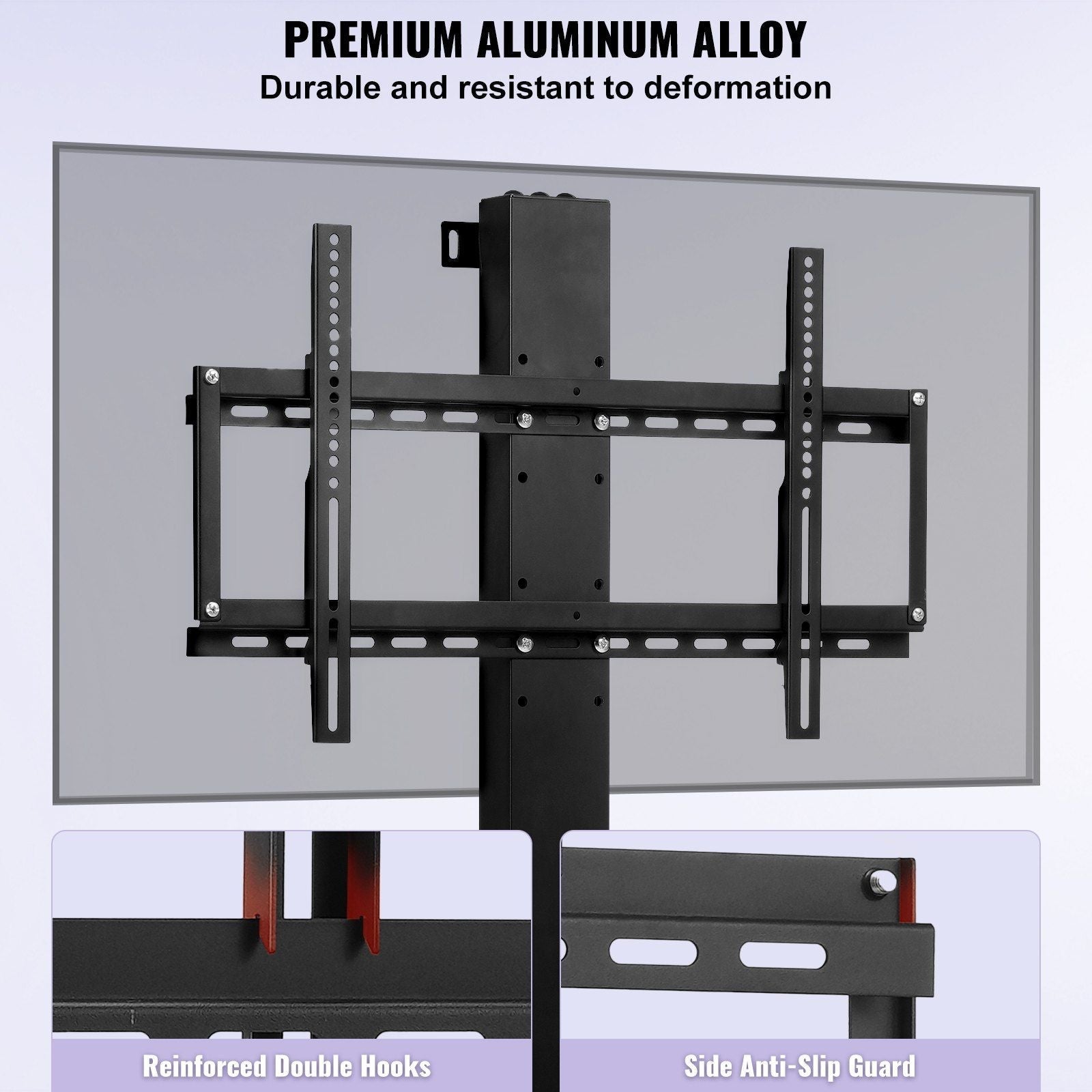 Motorized TV Lift Stroke Length 31 Inches Motorized TV Mount Fit for Max.60 Inch TV Lift with Remote Control Height Adjustable 42-73 Inch,Load Capacity 132 Lbs