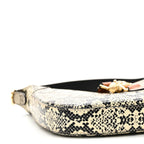 GG Supreme Monogram Snakeskin Small Jackie 1961 Hobo Beige Ebony