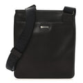 Stamped Calfskin Crossbody Bag Brown