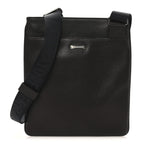 Stamped Calfskin Crossbody Bag Brown
