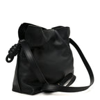 x Albers Nappa Calfskin Medium Flamenco Clutch Black Burgundy