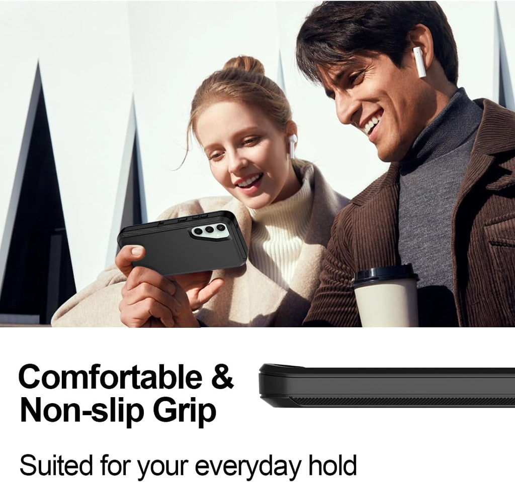 Entronix Bundle Compatible with Galaxy S25 - Heavy Duty Case & 2 Clear Screen Protectors