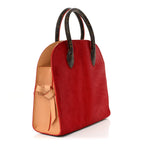 Monogram Calf Hair Spikes Iconoclasts Christian Louboutin Tote Red