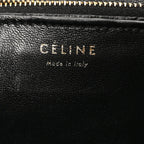 Snakeskin Medium Classic Box Flap Bag Black