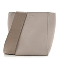 Soft Grained Calfskin Small Sangle Bucket Bag Light Taupe